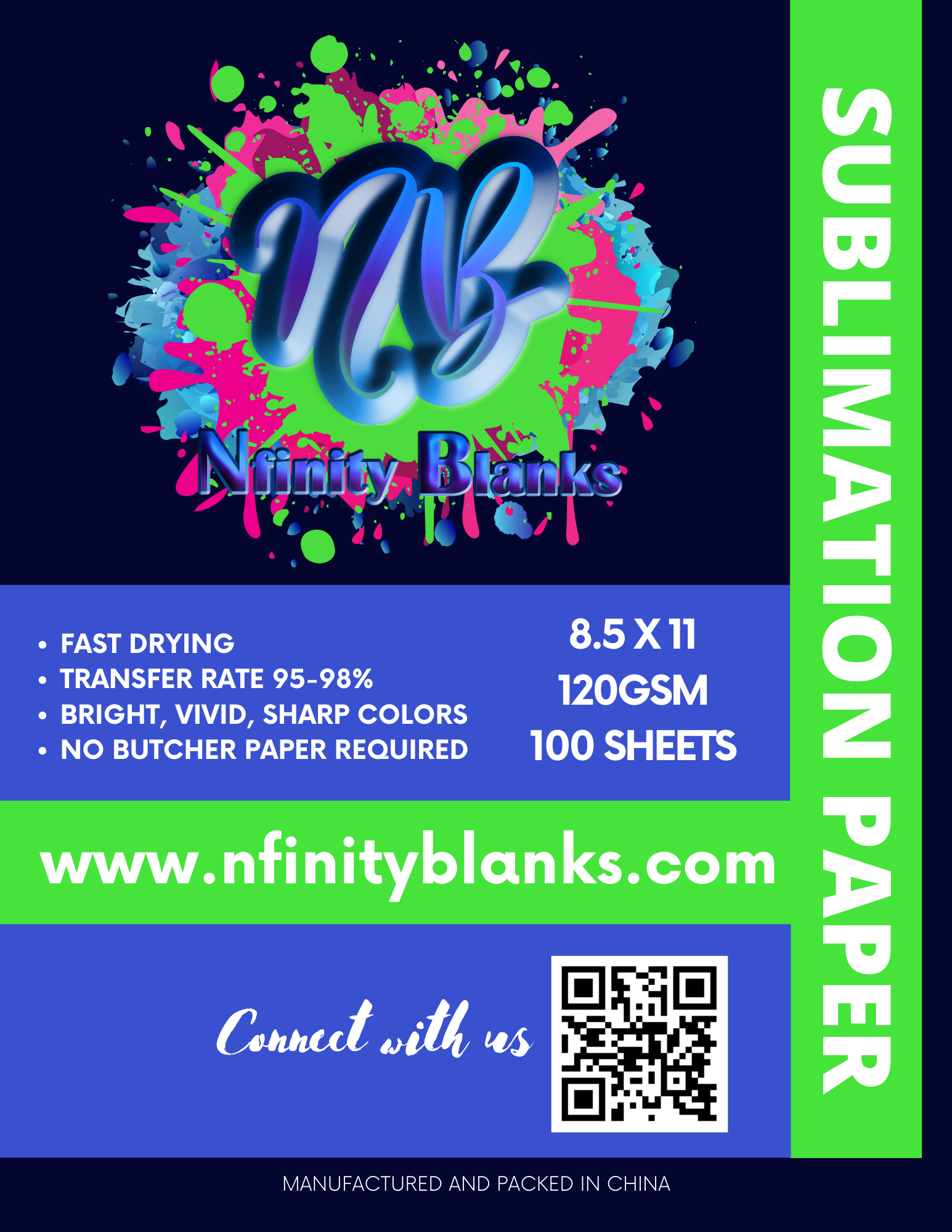 Blank Expressions Sublimation Paper
